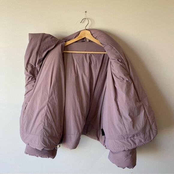 Lululemon hooded insulated wrap size 14 Heathered light orbit Primaloft 2023 - Picture 7 of 15